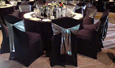 Chair Covers, Sashes, Tie Backs, Cord Tassels, Napkins, Accessories, Velvet Table Cloths