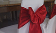 Chair Covers, Sashes, Tie Backs, Cord Tassels, Napkins, Accessories, Velvet Table Cloths