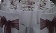 Chair Covers, Sashes, Tie Backs, Cord Tassels, Napkins, Accessories, Velvet Table Cloths